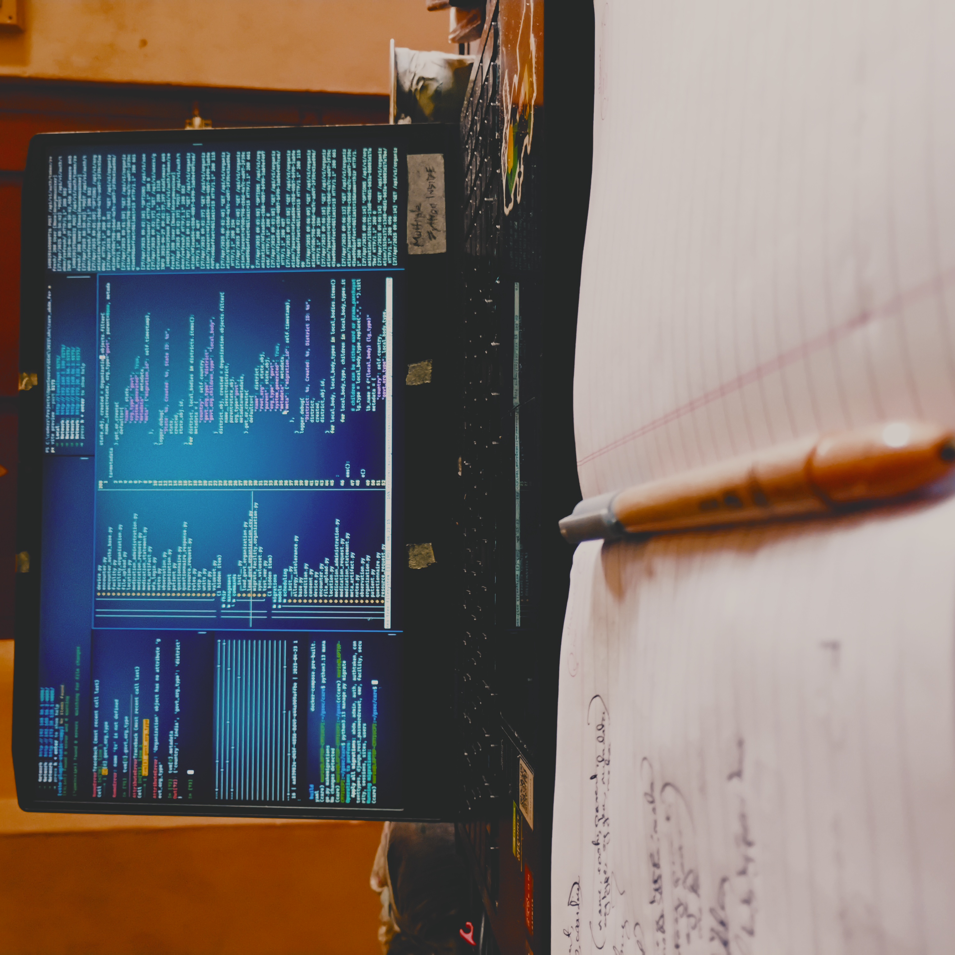 image showing laptop with open healthcare's care application development environment being run is shown